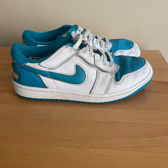 blue and yellow jordan 1 low